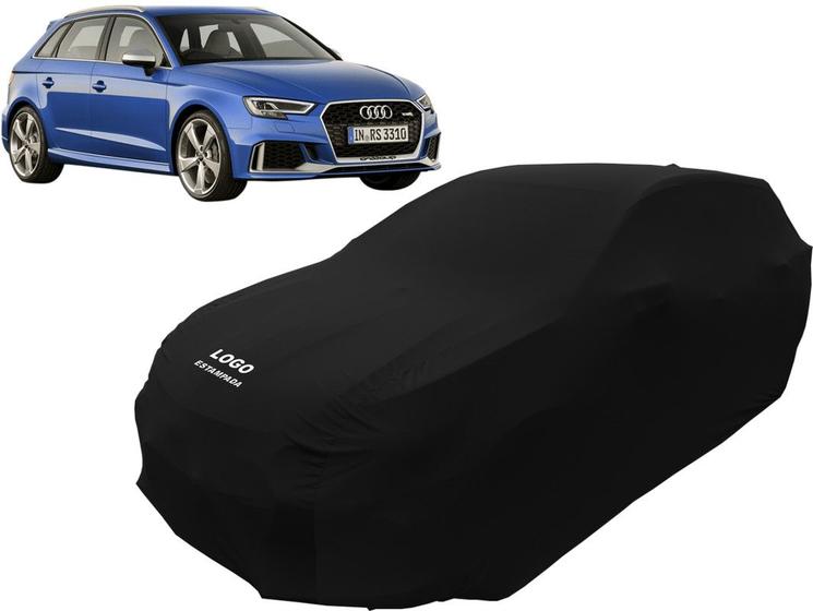 Imagem de Capa Automotiva Audi Rs3 Em Tecido Helanca Lycra Cor Preta