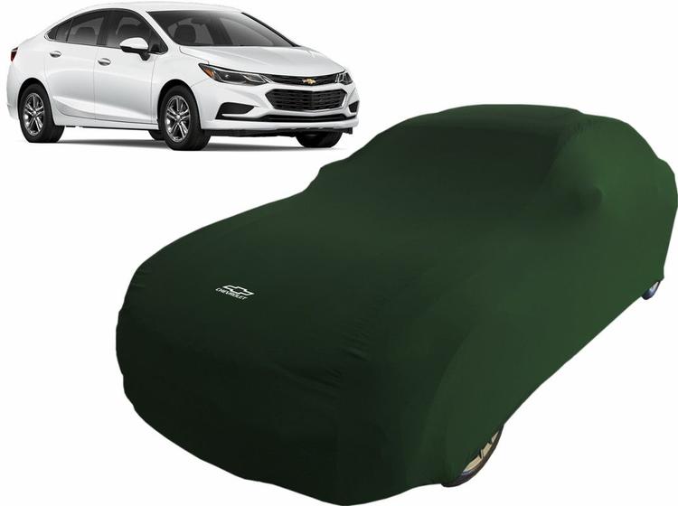 Imagem de Capa Automotiva Gm Cruze Sedan Tecido Helanca Cor Verde