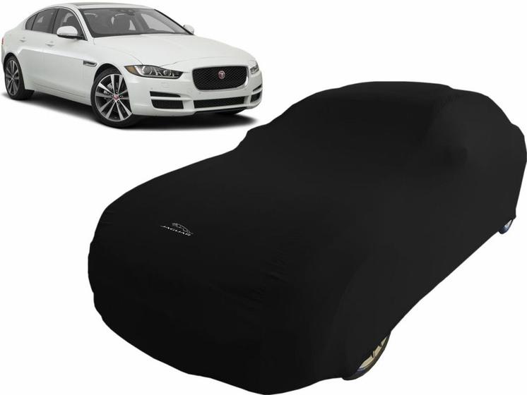 Imagem de Capa Automotiva Jaguar Xe Tecido Helanca Cor Preta