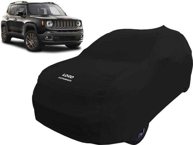 Imagem de Capa Automotiva Jeep Renegade Tecido Helanca Cor Preta