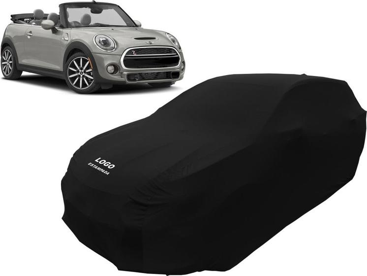 Imagem de Capa Automotiva Mini Cooper Cabrio Em Tecido Lycra Cor Preta