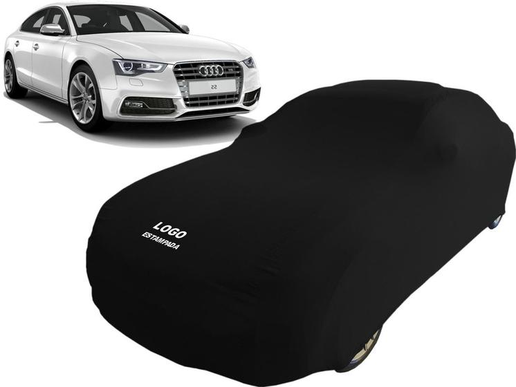 Imagem de Capa Automotiva Para Audi A5 Tecido Helanca Lycra Cor Preta