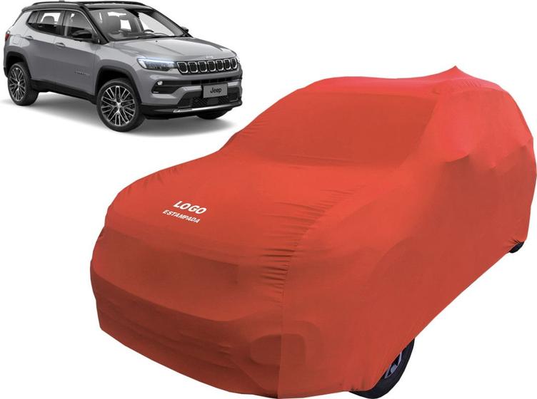 Imagem de Capa Automotiva Para Jeep Compass Tecido Helanca Lycra