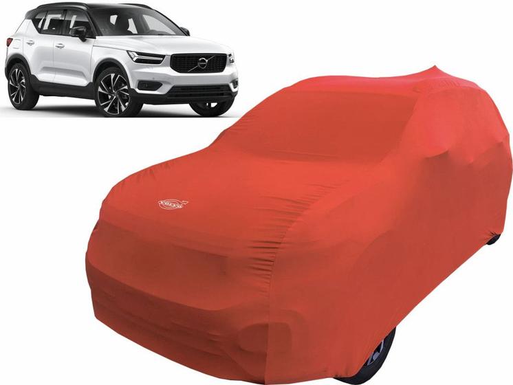 Imagem de Capa Automotiva Para Volvo Xc40 Tecido Helanca Cor Vermelha