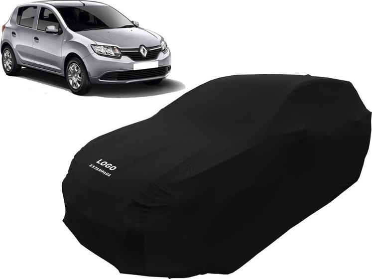 Imagem de Capa Automotiva Renault Sandero Tecido Helanca Cor Preta