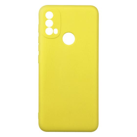 Imagem de Capa Aveludada Amarelo compatível Moto E40 6.5 XT2159 + PEL. DE CERÂMICA - Cell In Power25