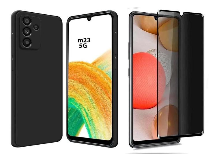 Imagem de Capa Aveludada + Pelicula 3D Privacidade Para Galaxy M23 5G