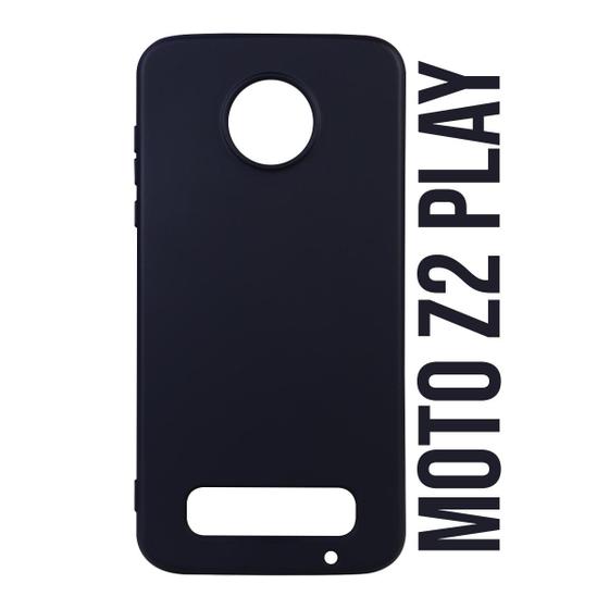 Imagem de Capa Aveludada Preta + Película De Hydrogel Fosca Compatível Para Moto Z2 Play Xt1710 5.5