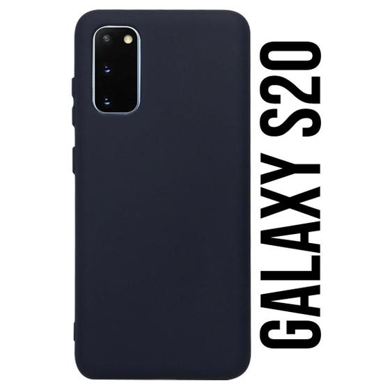 Imagem de Capa Aveludada Preta + Película De Hydrogel HD Compatível Para Galaxy S20 Tela 6.2 G980