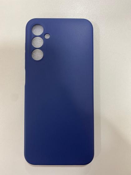 Imagem de Capa aveludada Samsung A14 azul marinho