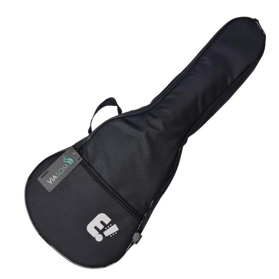 Imagem de Capa Bag Cavaquinho Luxo Acolchoada Preta Viasom C104L/E