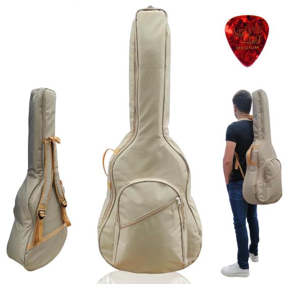 Imagem de Capa Bag Mochila Acolchoada Super Luxo Top Para Violão Folk