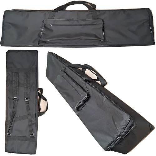 Imagem de Capa Bag Para Piano Roland Juno Ds88 Nylon Master Luxo Preto  Carbon