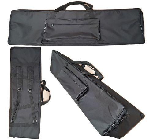 Imagem de Capa Bag Para Piano Roland Juno Stage 76 Master Luxo (preto)  Carbon