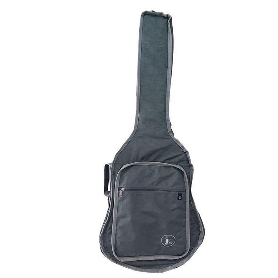 Imagem de Capa Bag Violão Folk Acolchoada Nylon 420 Stone Cinza