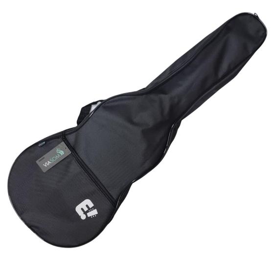 Imagem de Capa Bag Violão Infantil Tam 34 Simples Nylon Preto C163S/N