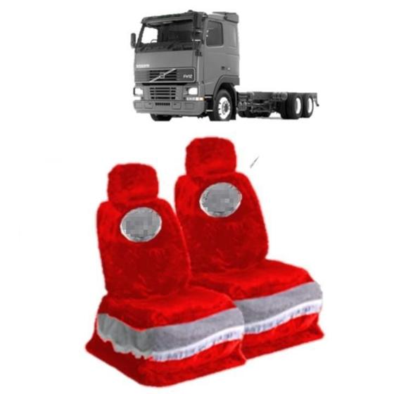 Imagem de Capa Banco Chinil Logo Para Volvo Fh 2010 Até 2015 Vermelho