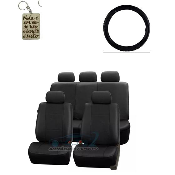 Capa banco couro preto + cp volante e mdf Polo 2021 Tsi Comfortline 200 1.0 - G,J Imagem de Capa banco couro preto + cp volante e mdf Polo 2021 Tsi Comfortline 200 1.0