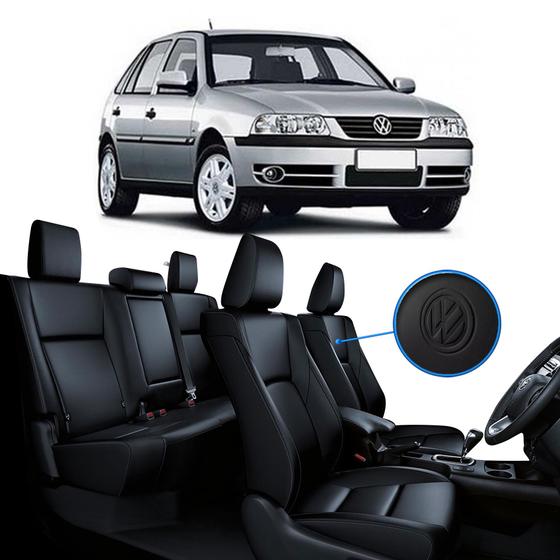 Capa Banco de Couro Preto Volkswagen Gol G3 e G4 - Eco Capas - Capa de ...