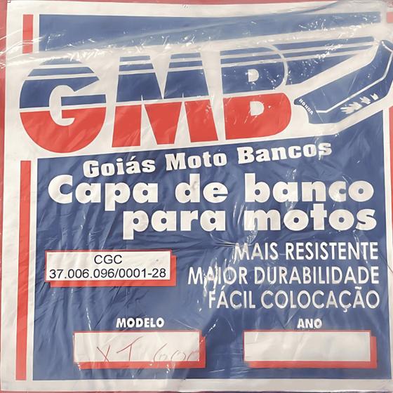 Imagem de Capa banco modelo original gmb vermelha yamaha xt 600