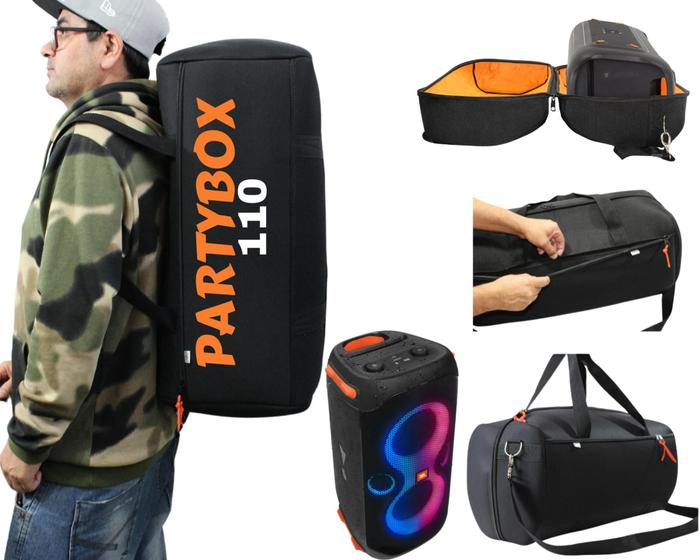 Imagem de Capa Bolsa Bag Mala Compatìvel Com Partybox 110-100 Aprova D agua 100% Reforçada 