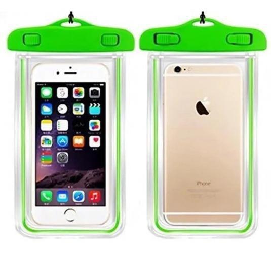 Capa Bolsa Celular A Prova Dágua Proteção Chuva Verde-Claro - OEM ...