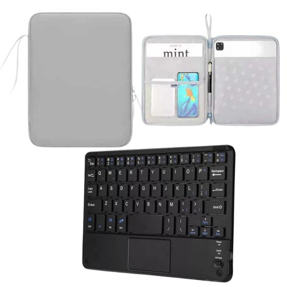Imagem de Capa Bolsa Com Teclado Touchpad Para Tablets até 11 Polegadas