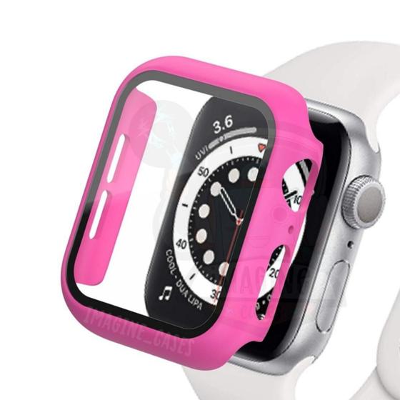 Imagem de Capa Bumper 360 Acrílico Com Vidro Applewatch 4 5 6 Se 44mm