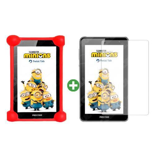 Imagem de Capa Bumper Para Tablet Positivo Minions T770KME + Película