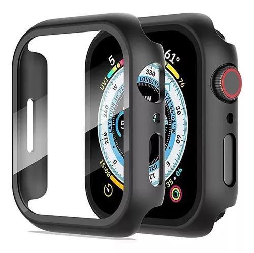 Capa Bumper Vidro Temperado Compativel Apple Watch Série 8 45mm Menor preço em Capa Bumper Vidro Temperado Compativel Apple Watch Série 8 45mm
