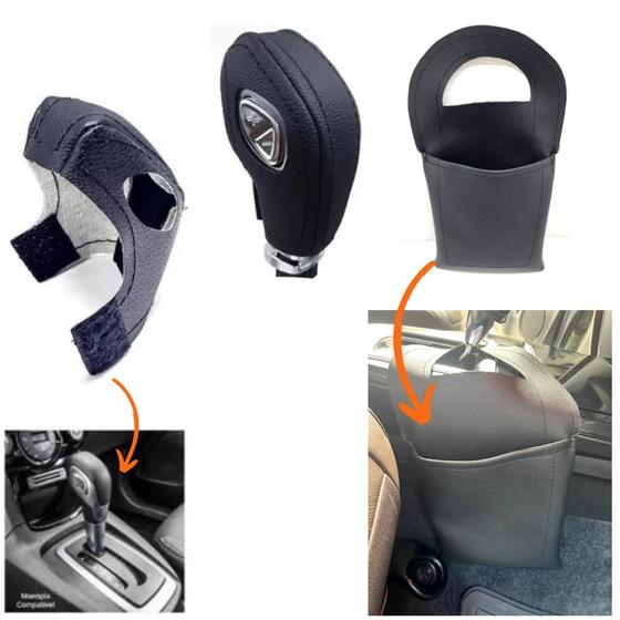 Imagem de Capa Câmbio Automático Powershift Ford Focus E Lixeira Organizador Carro 2014 2015 2016 2017 2018