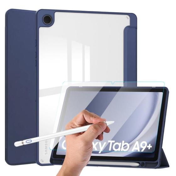 Imagem de Capa + Caneta + Película Para Tablet Samsung A9+ 11 X216