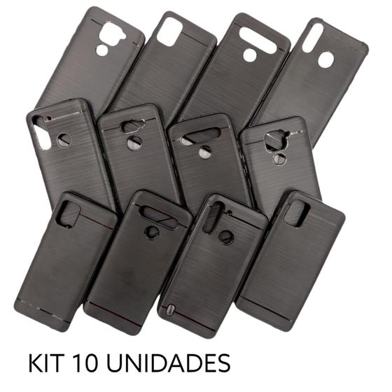 Imagem de Capa Capinha Anti Impacto Tpu Preta Galaxy A31 - Kit 10 Unidades