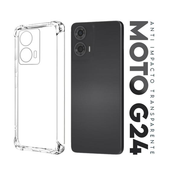 Imagem de Capa Capinha Anti Impacto Transparente Para Moto G24 Xt2423 Tela 6.56 - Luiza Cell25