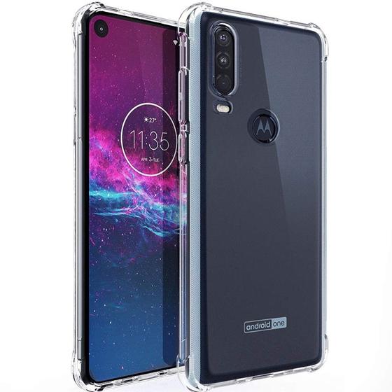 Imagem de Capa Capinha Anti Impacto Transparente Para Motorola One Action