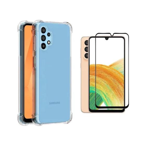 Imagem de Capa Capinha Anti Queda e Película 3D Para Galaxy A33 5g