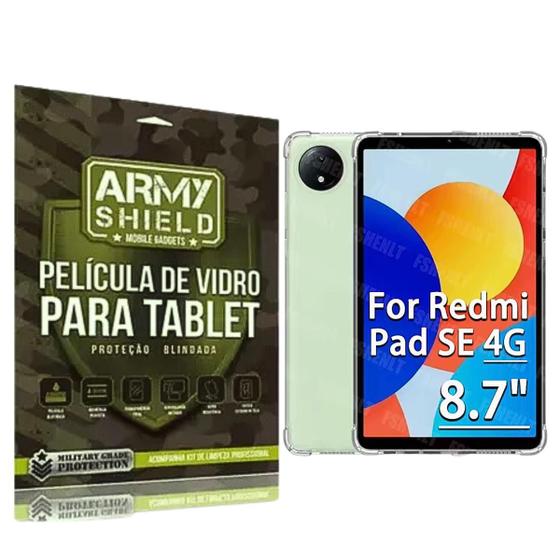 Imagem de Capa Capinha AntiShock P/ Redmi Pad Se 8.7 + Pelicula 