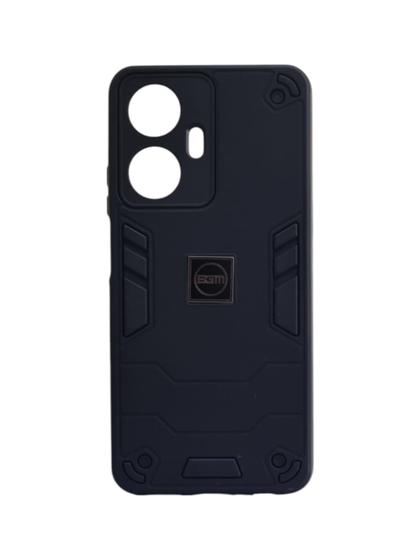 Imagem de Capa Capinha Armadura Resistente BGM Preta Para REALME C55 Anti Impactos