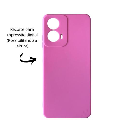 Imagem de Capa Capinha Aveludada Moto G04 + 2 Películas de Vidro 3D