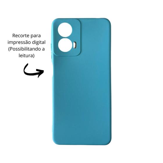 Imagem de Capa Capinha Aveludada Moto G04 + 2 Películas de Vidro 3D