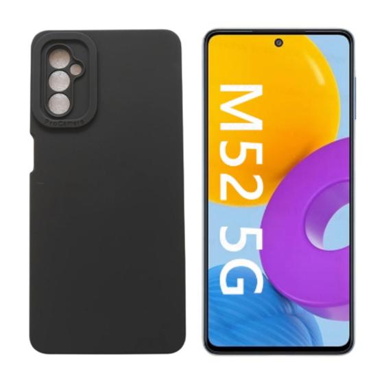 Imagem de Capa Capinha Aveludada para Galaxy M52 5G Proteção Câmera Tela 6.7"