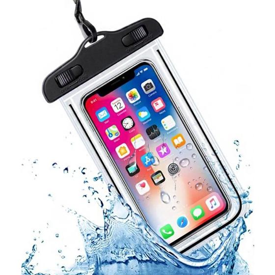 Imagem de Capa Capinha Bolsa Prova Dágua Impermeável Celular Transparente Praia Piscina Campo - Western