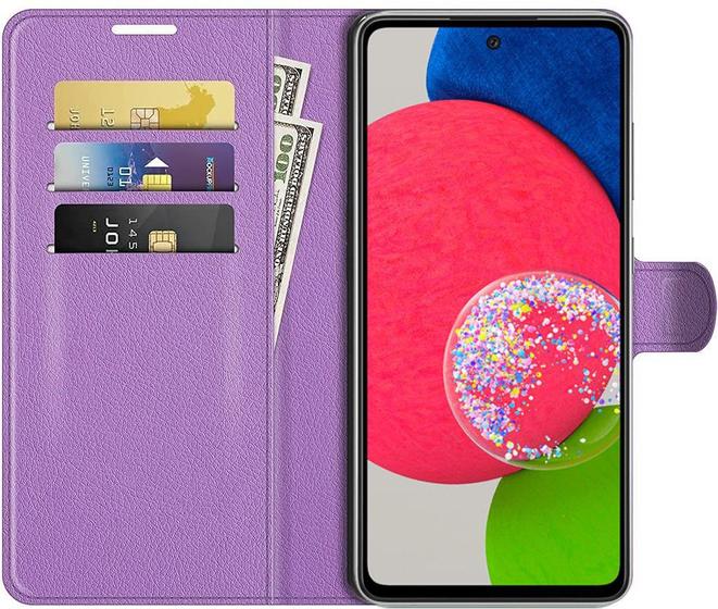 Imagem de Capa Capinha Carteira Galaxy A52s A52 5G Case Couro Flip Top