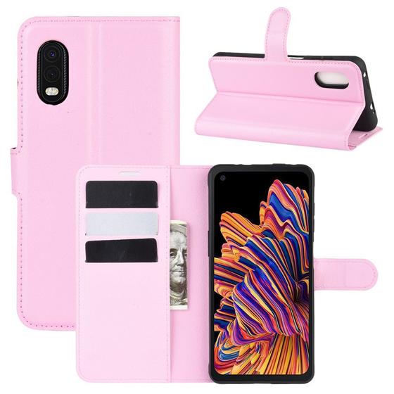 Imagem de Capa Capinha Carteira Galaxy Xcover Pro Case Couro Flip Top