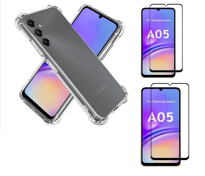 Imagem de Capa Capinha Case + 2 Peliculas vidro 3D Samsung Galaxy A05