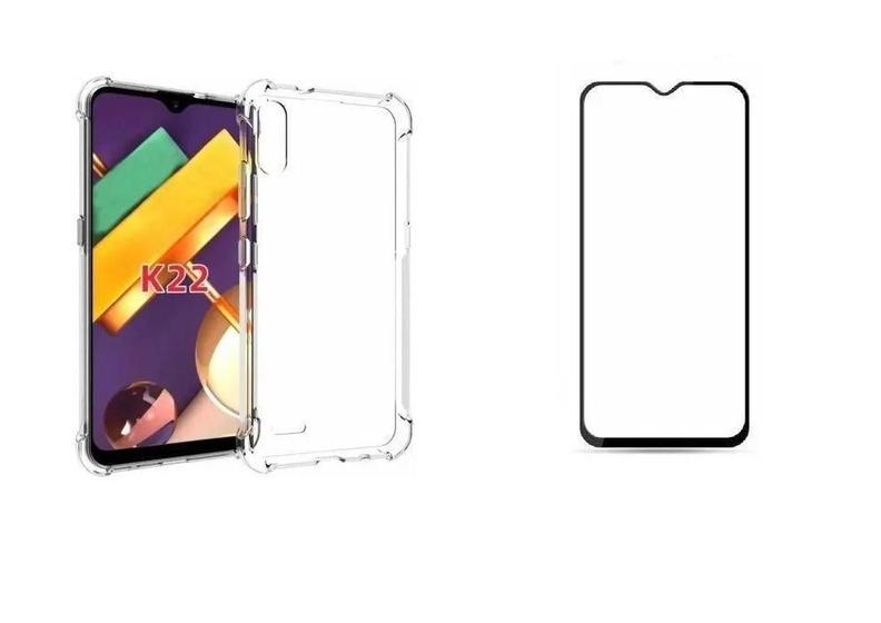 Imagem de Capa, Capinha Case Anti Choque para LG K22 + Película Vidro 3D