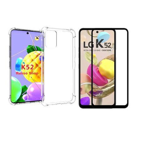 Imagem de Capa Capinha Case Anti Impacto e Película de Vidro 9D LG K52 6.6