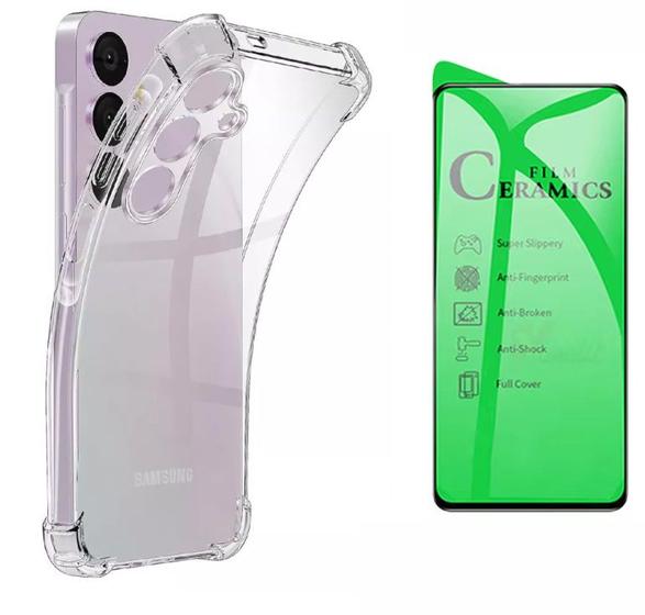 Imagem de Capa Capinha Case Anti Impacto + Pelicula cerâmica Samsung Galaxy M35