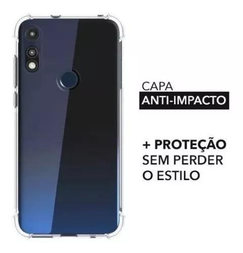 Imagem de Capa Capinha Case Anti Impacto Transparente para Motorola Moto E7 Power