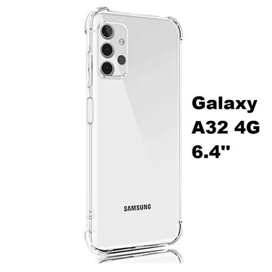Capa Capinha Case Anti Impacto Transparente para Samsung Galaxy A32 4G 6.4 Menor preço em Capa Capinha Case Anti Impacto Transparente para Samsung Galaxy A32 4G 6.4